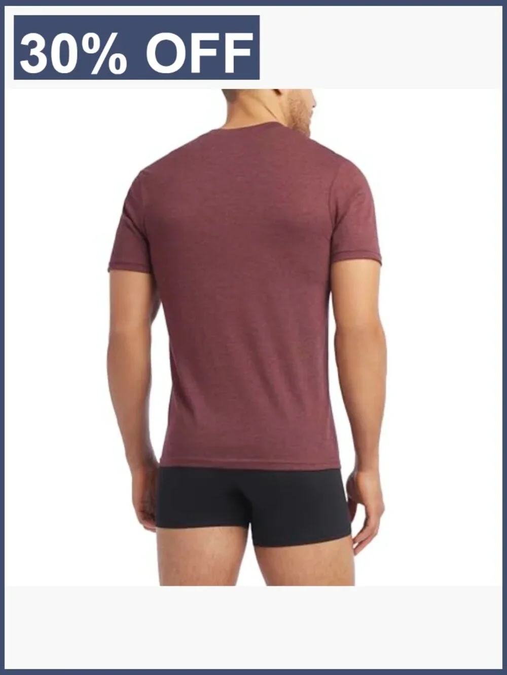 3 Pack Men's Cotton Stretch V-Neck Undershirts - Short Sleeve, Tagless